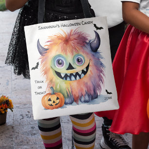 かわいいモンスターハロウィンキャンディ トートバッグ