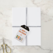 かわいいモンスターハロウィーンのお願い ギフトタグ (より糸付き)