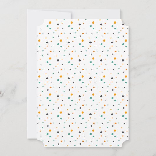 かわいいモンスターハロウィーンの衣装パーティー 招待状 (裏面)