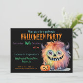 かわいいモンスターハローウィンパーティ 招待状 (スタンド正面)