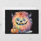 かわいいモンスターハローウィンパーティ 招待状 (裏面)