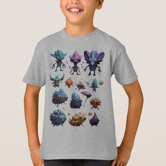 かわいいモンスターバグ Tシャツ (正面)