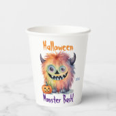 かわいいモンスターバッシュハローウィンパーティ 紙コップ (裏面)