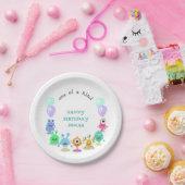 かわいいモンスターバースデーパーティーの1つ ペーパープレート (パーティー)