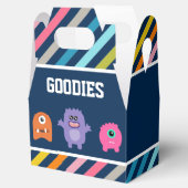 かわいいモンスターバースデーパーティー フェイバーボックス (オープン)