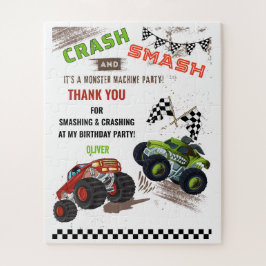 かわいいモンスターマシンカートラックキッド誕生日ギフト ジグソーパズル