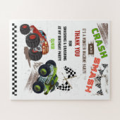 かわいいモンスターマシンカートラックキッド誕生日ギフト ジグソーパズル (横)