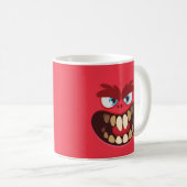 かわいいモンスターレ子供へッドデザイン コーヒーマグカップ (正面右)