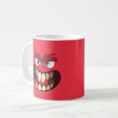 かわいいモンスターレ子供へッドデザイン コーヒーマグカップ (正面左)