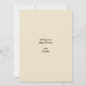 かわいいモンスター誕生日カード (裏面)