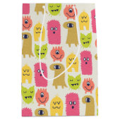 かわいいモンスター誕生日抱き枕媒体 ミディアムペーパーバッグ (正面)