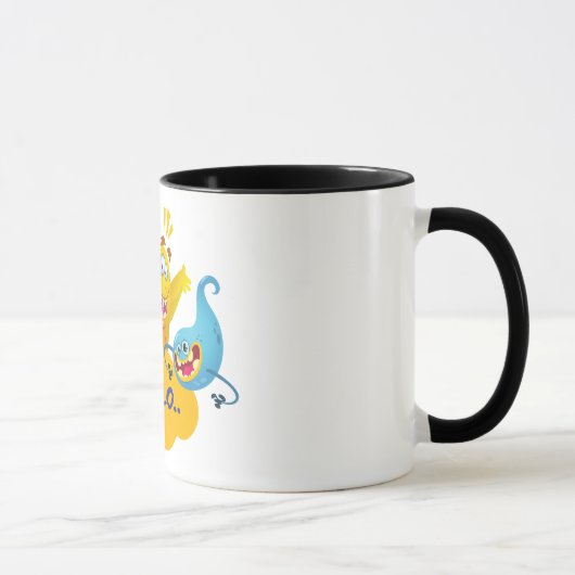 かわいいモンスター こんにちは マグカップ (右)