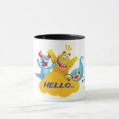 かわいいモンスター こんにちは マグカップ (中央)