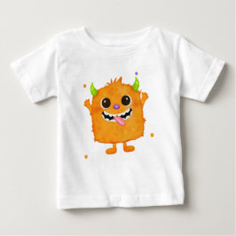 かわいいモンスター キッズTシャツ、男の子の誕生日ギフト ベビーTシャツ