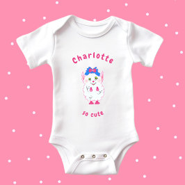 かわいいモンスター ベビーボディスーツ