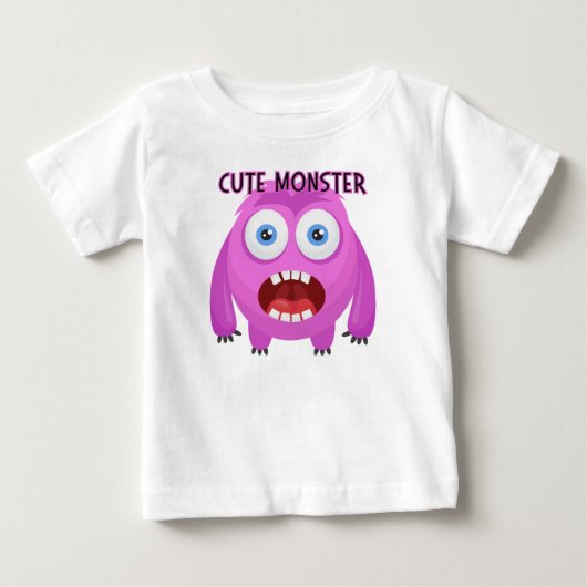 かわいいモンスター ベビーTシャツ (正面)
