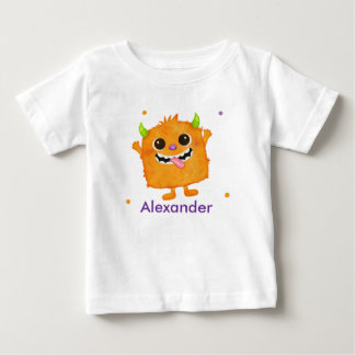かわいいモンスター 名入れ ベビー 幼児用Tシャツ ベビーTシャツ