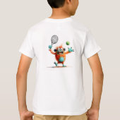 かわいいモンスタ遊ーのテニス Tシャツ (裏面)