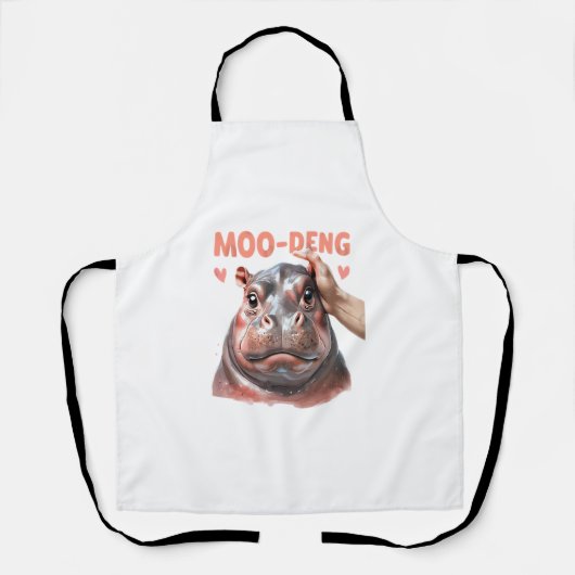 かわいいモートウTシャツ エプロン (正面)