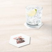 かわいいモートウTシャツ ペーパーコースター (インサイチュ)