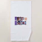 かわいいモーヒッポトウクールティモーー ビーチタオル (正面)