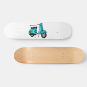 かわいいモープオートバイカートゥーンイラストレーション スケートボード (横)