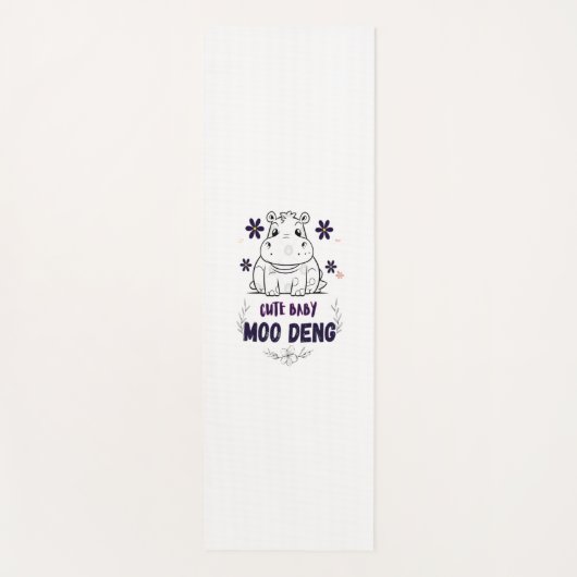 かわいいモーベビートウTシャツ ヨガマット (正面)