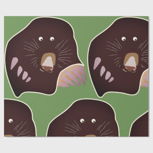 かわいいモールキッズパーティーギフトラッピング紙 ラッピングペーパー (フラット)