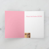 かわいいヤギが元気になる カード (内部)