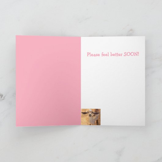 かわいいヤギが元気になる カード (内部)