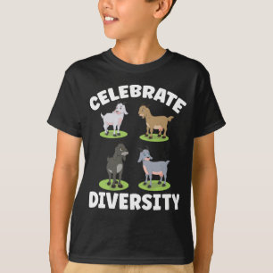 かわいいヤギたちのユーモアヤギファン Tシャツ