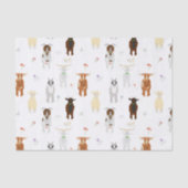 かわいいヤギたち家畜 薄葉紙 (正面)