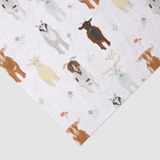 かわいいヤギたち家畜 薄葉紙 (詳細)