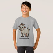 かわいいヤギのイード・アル=アドハTシャツ(男の子用) Tシャツ (正面フル)