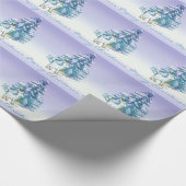 かわいいヤギのクリスマスツリーラッピング紙 ラッピングペーパー (角)