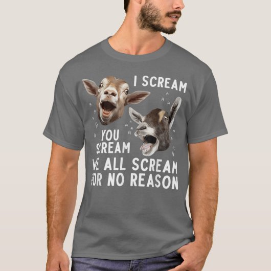 かわいいヤギのデザイン ピグミーヤギ ヤギ飼育者 ヤギ愛好家 Tシャツ (正面)
