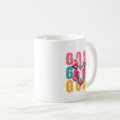 かわいいヤギのミニマルスタイルアート コーヒーマグカップ (正面右)