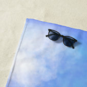 かわいいヤギのモノグラム ビーチタオル (インサイチュ)