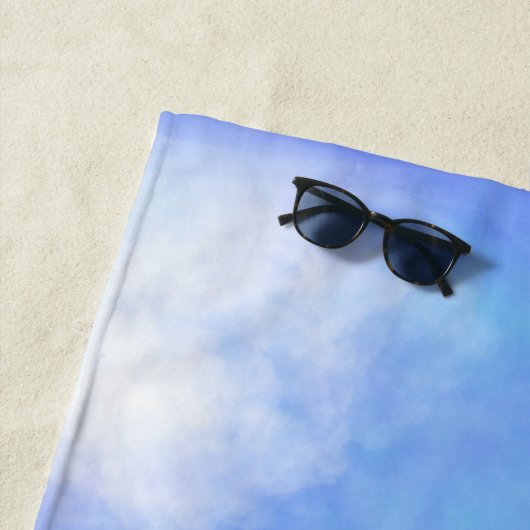 かわいいヤギのモノグラム ビーチタオル (インサイチュ)