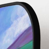 かわいいヤギのモノグラム ピックルボールラケット (左詳細)