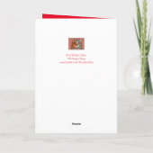 かわいいヤギの母の日ホリデーカード シーズンカード (裏面)