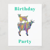 かわいいヤギの誕生日パーティー (裏面)