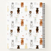 かわいいヤギの農場動物写真記念アルバム ノートブック (裏面)