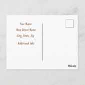 かわいいヤギ引越し案内はがき ポストカード (裏面)