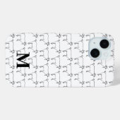 かわいいヤギ柄の白黒 Case-Mate iPhoneケース (裏面 (横))