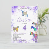 かわいいヤギ畑バースデーパーティー 招待状 (スタンド正面)