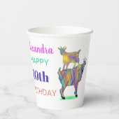 かわいいヤギ10th誕生日パーティー 紙コップ (裏面)