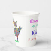 かわいいヤギ10th誕生日パーティー 紙コップ (右)