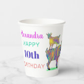 かわいいヤギ10th誕生日パーティー 紙コップ (正面)