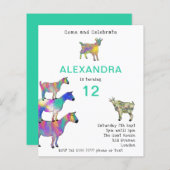 かわいいヤギ12th誕生日パーティー予算 (正面/裏面)